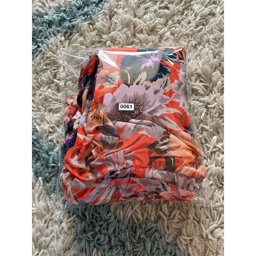 Jade Johnny Was Priyanka XL‎ Maxi Dress Floral Print Sleeveless Silk - Picture 8 of 8